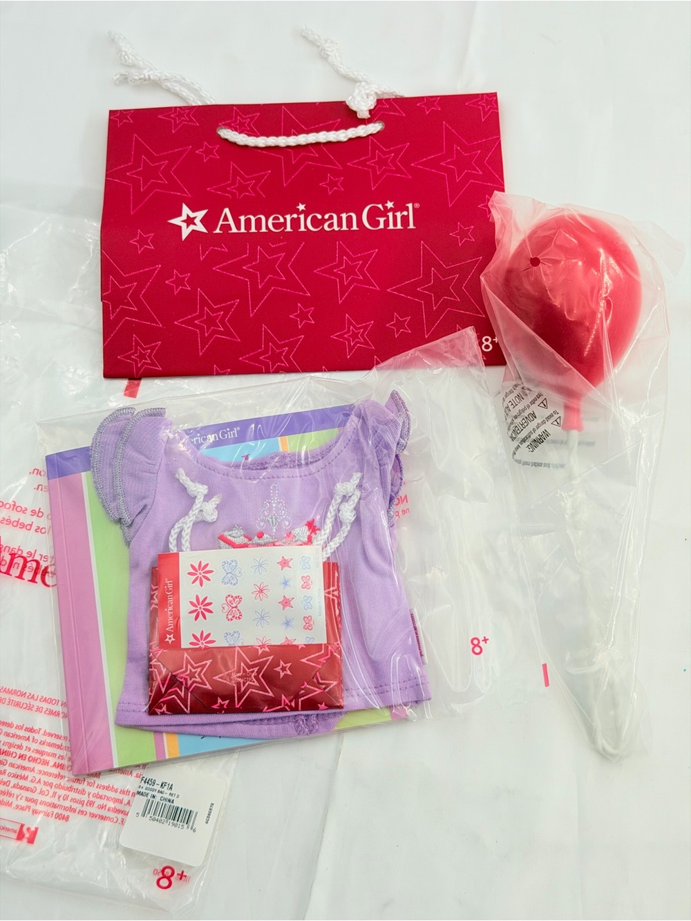 NRFB!! American Girl Doll Let's Celebrate Birthday Goodie Bag Set - PRISTINE